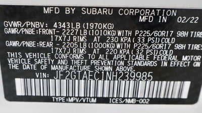 2022 Subaru Crosstrek Premium