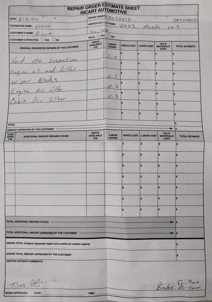 2023 Mazda Mazda CX-9 Touring Plus