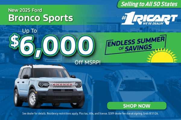New 2025 Ford Bronco Sports