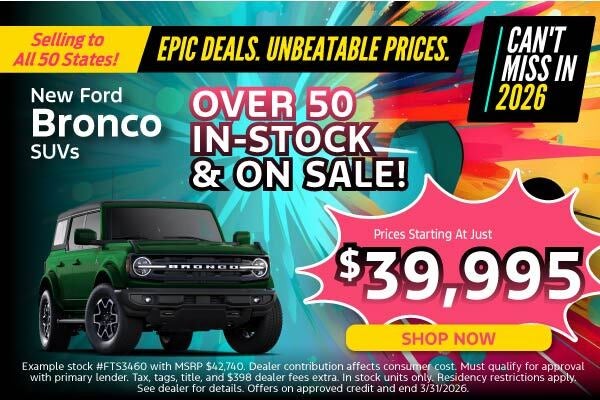 New Ford Bronco SUVs