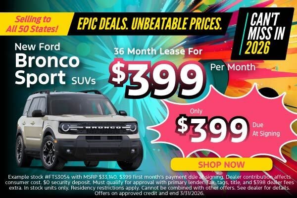 New Ford Bronco Sport SUVs