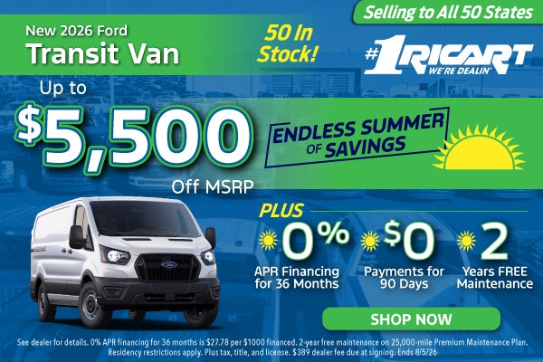 New 2026 Ford Transit Van