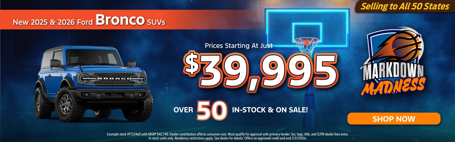 New Ford Bronco SUVs