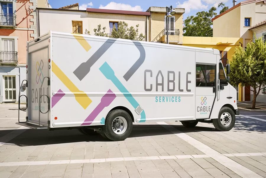 Business truck using a 2024 Ford F-53 Motorhome Stripped Chassis