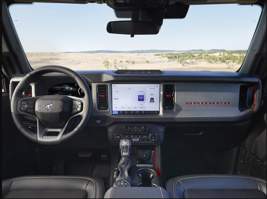2025 Ford Bronco interior view