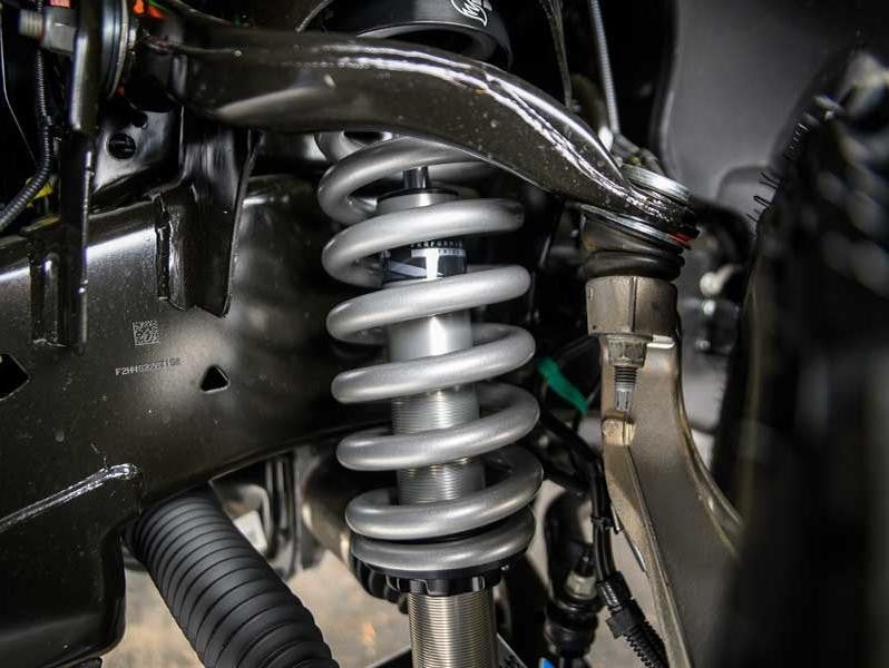 Ford Roush F-150-exterior shocks inside fender area