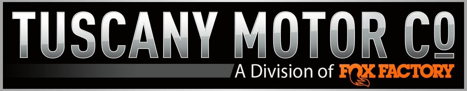 Logo of Tuscany Motor Co, featuring a stylized design that represents the brand's identity and automotive focus.