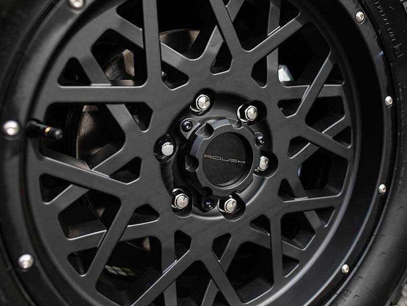 Ford Roush Ranger-exterior shocks inside fender area