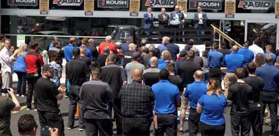 Outside photo of dealershop at Triple Crown Award event